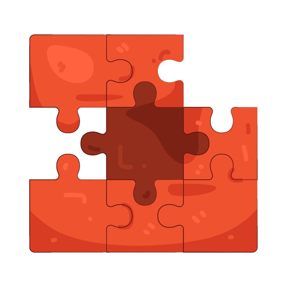 Puzzle Mismatch Illustration vector