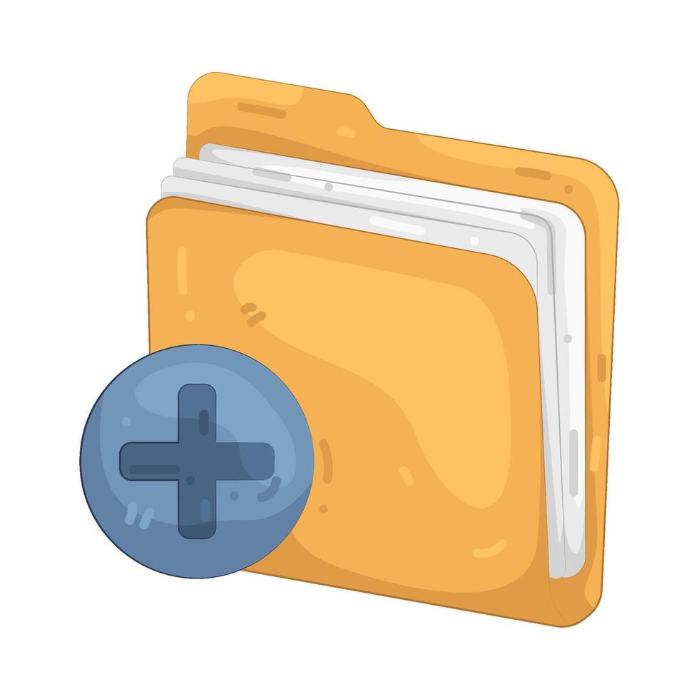 Add New Folder illustration vector