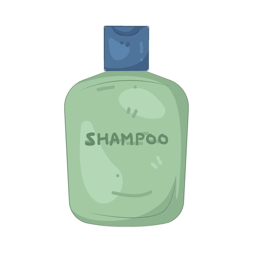 Green Shampoo Bottle vector