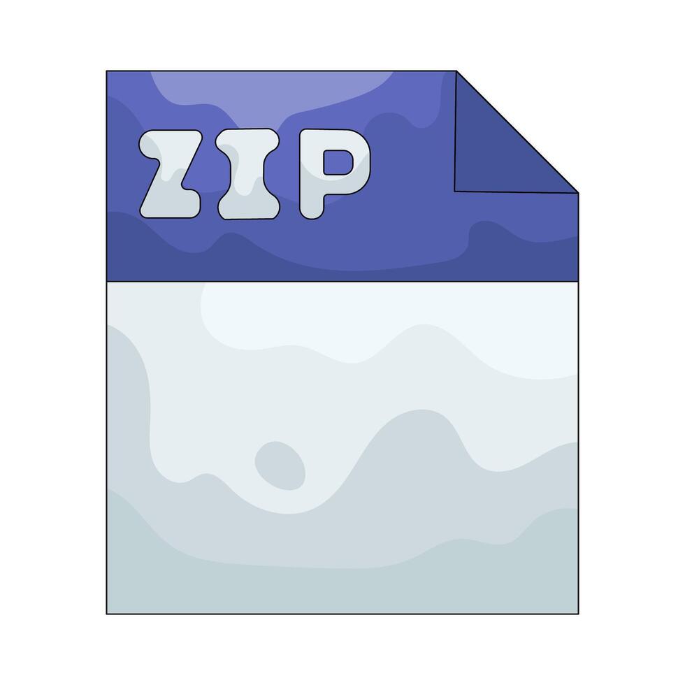 Zip File Illustration vector