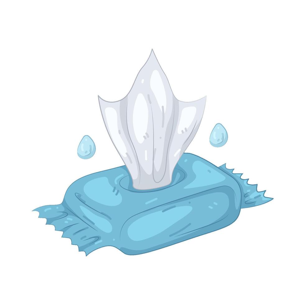 Wet Wipes Package vector