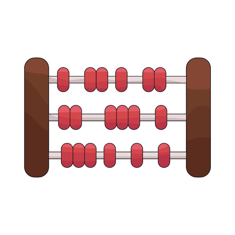 Red Abacus illustration vector