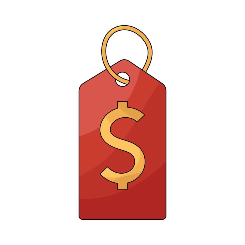 Price Tag With Dollar Sign vector