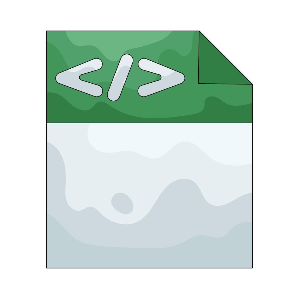 illustration of Code File vector