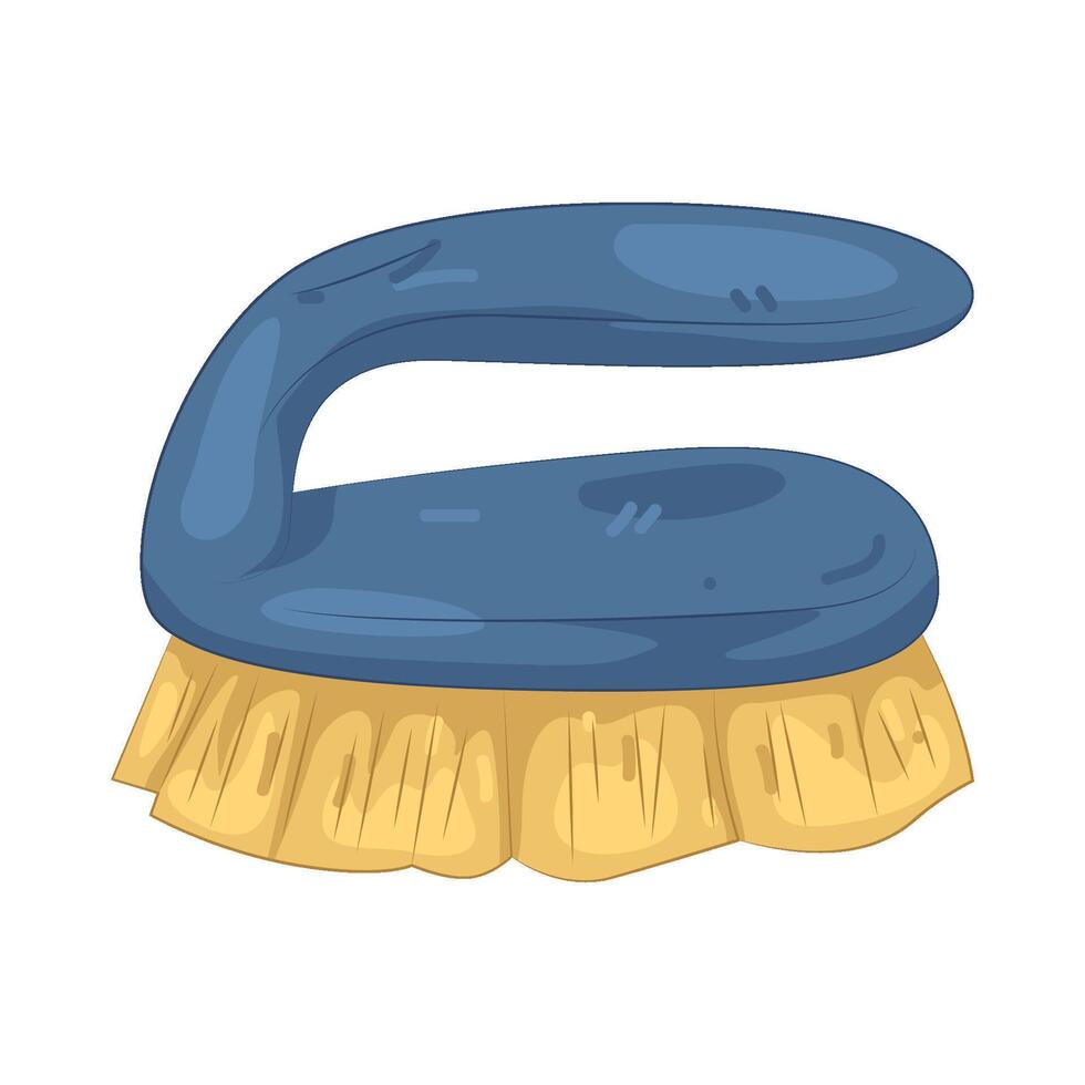 Blue Scrub Brush vector