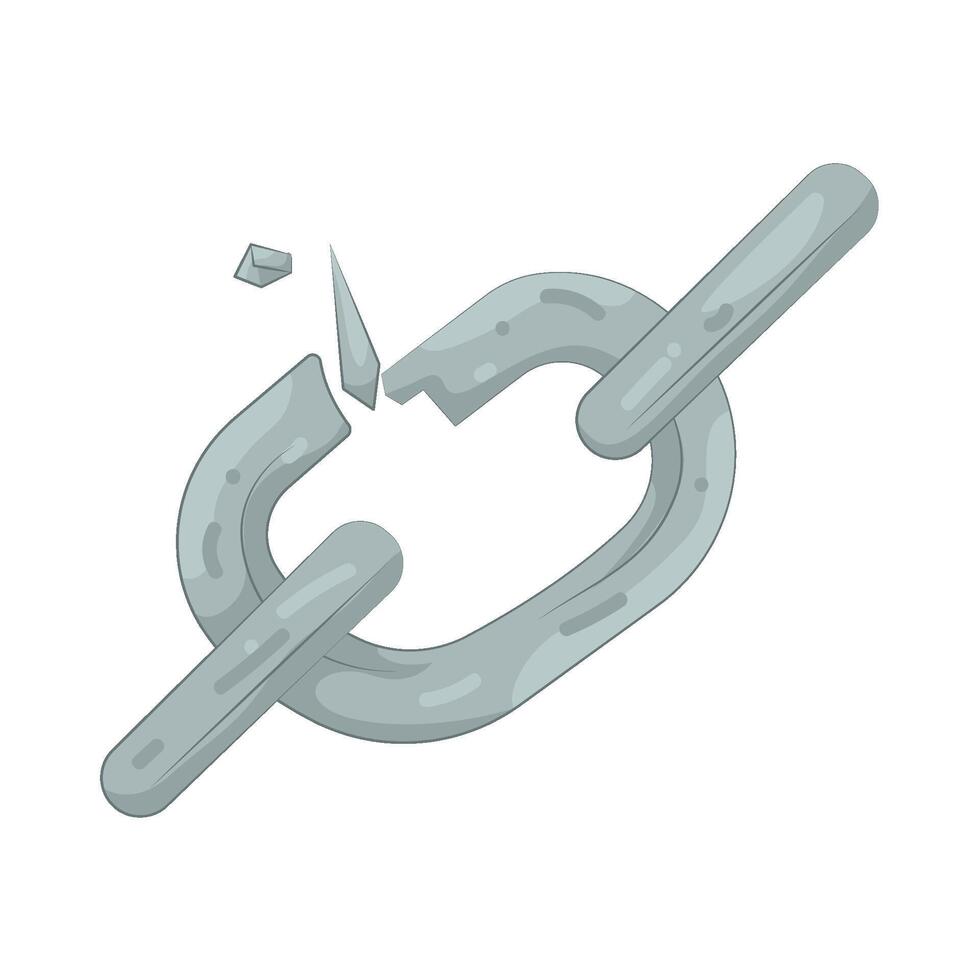 Broken Gray Chain vector