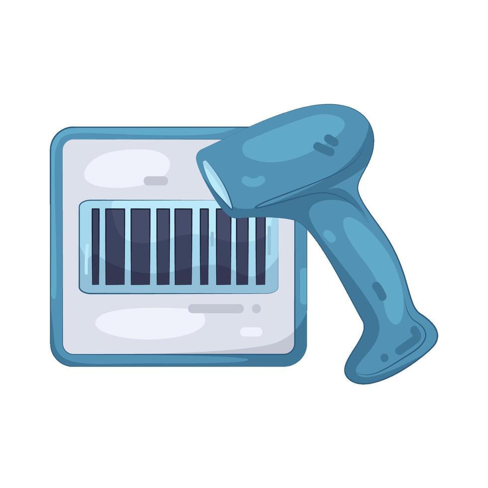 Shopping Barcode Scanner vector