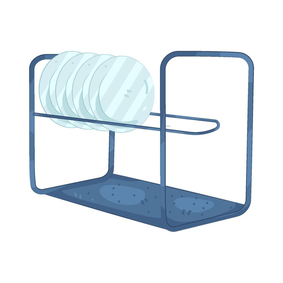 Illustration of a Dish Rack vector