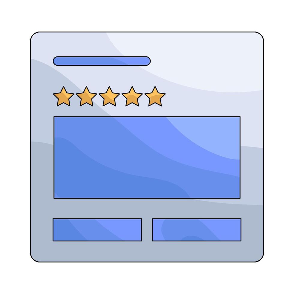 Customer Review with Star Rating vector