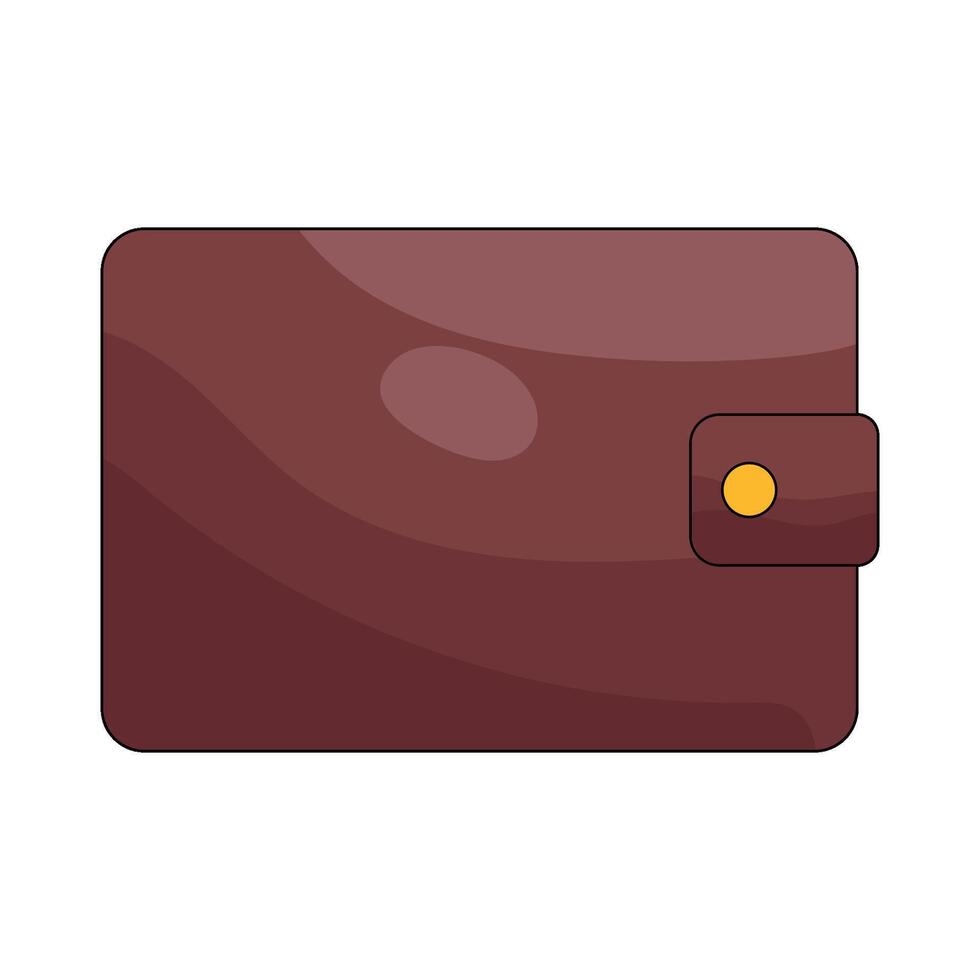 Brown Leather Wallet vector