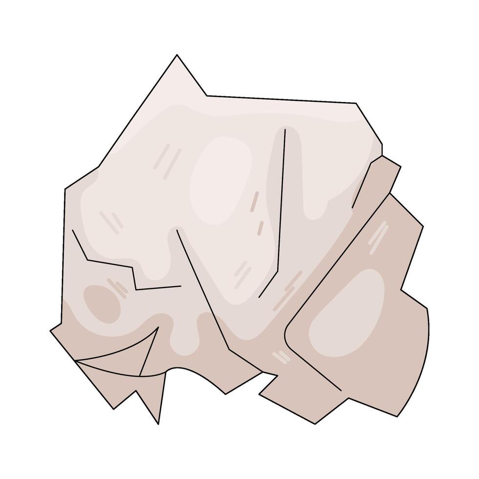 Crumpled Paper Illustration vector
