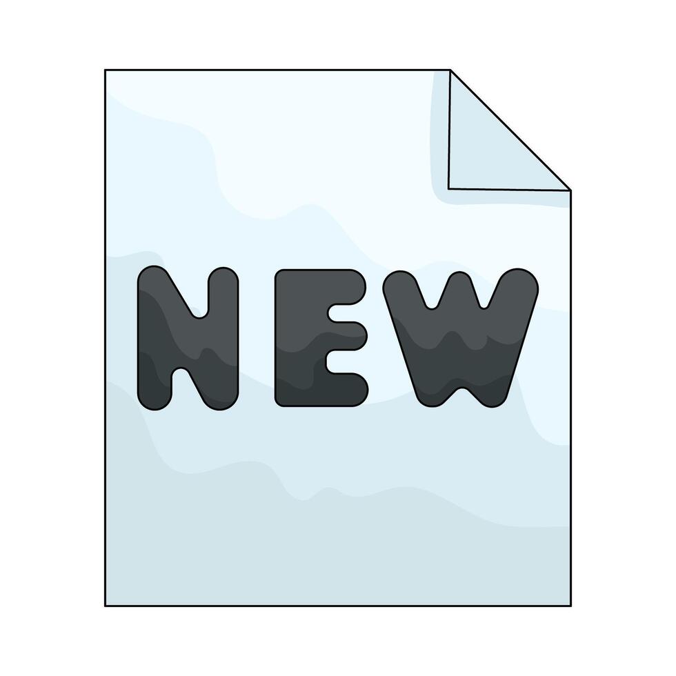 New File illustration vector