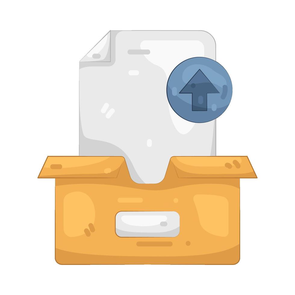 File Upload Box vector