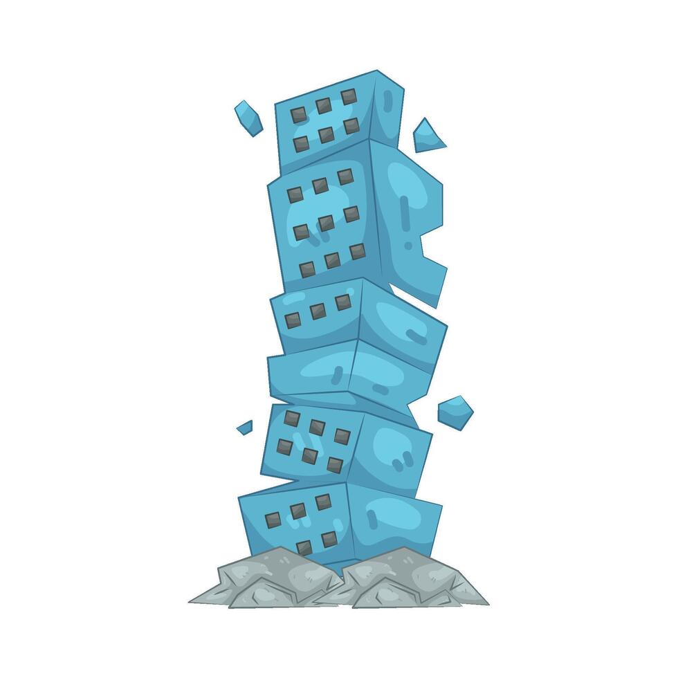 Illustration of Unstable Tower vector