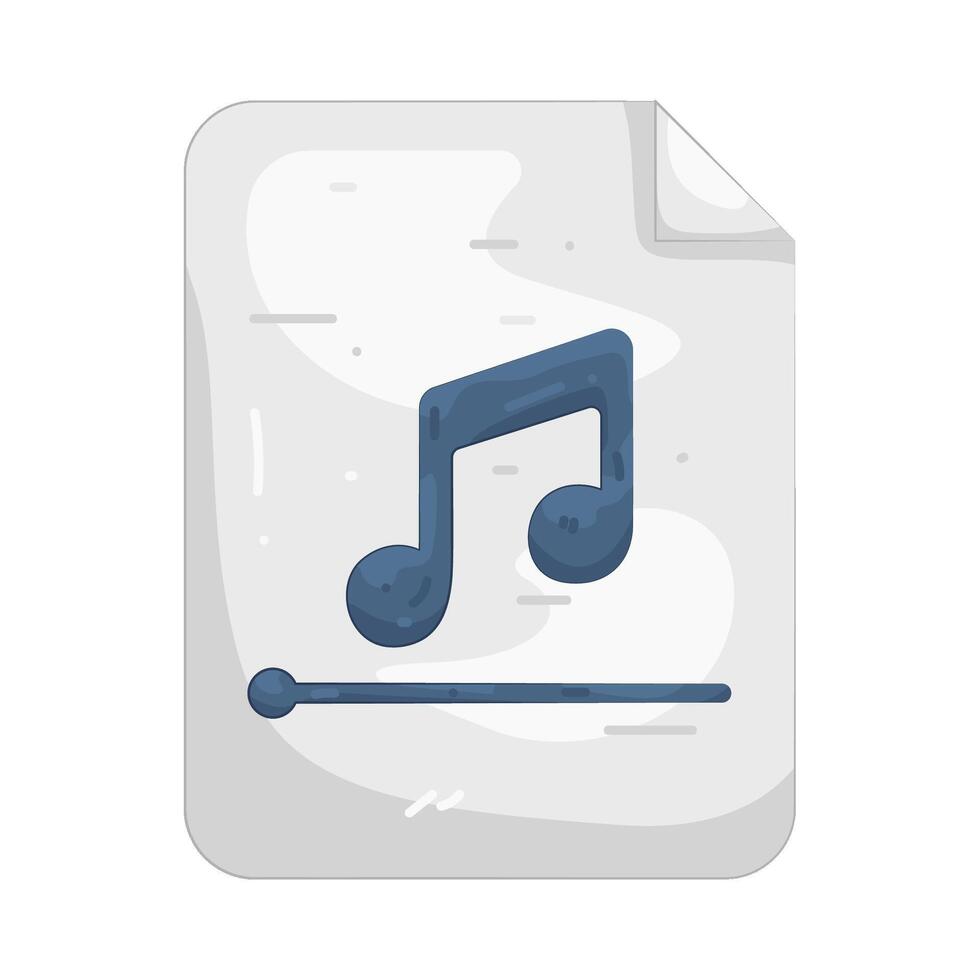 Music File illustration vector