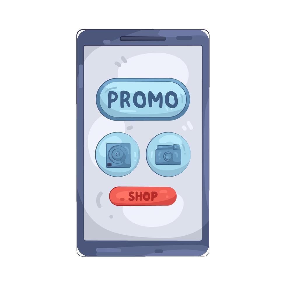 Mobile App Promo vector