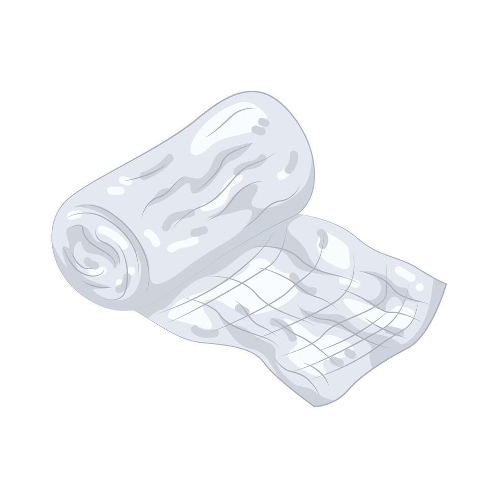 Medical Bandage Roll for First Aid vector
