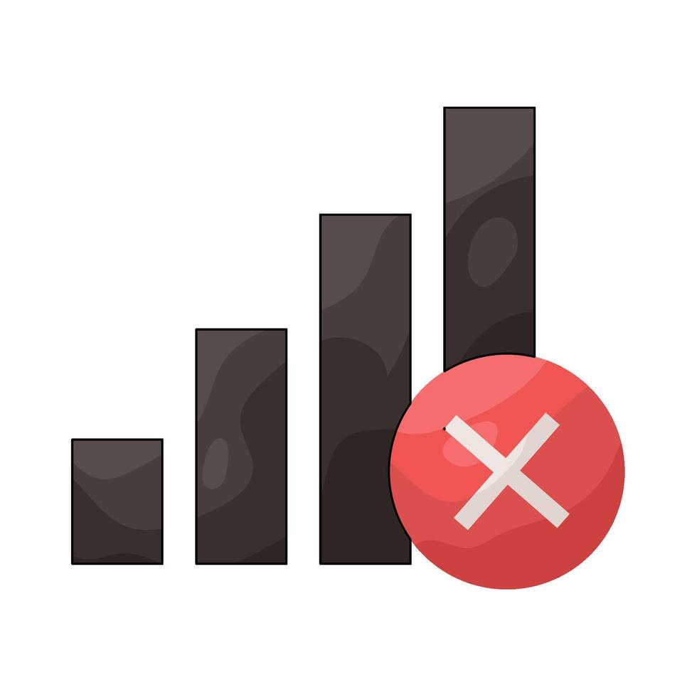 No Signal Sign vector
