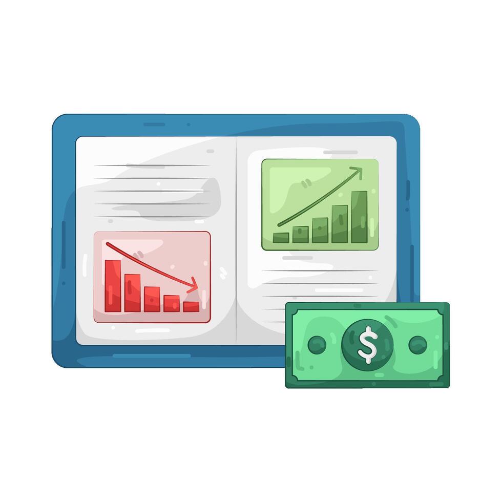 Profit And Loss illustration vector