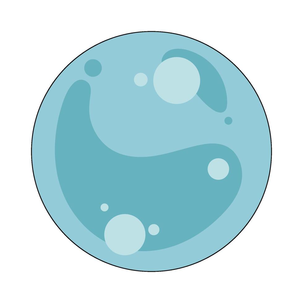illustration of Blue Bubbles vector
