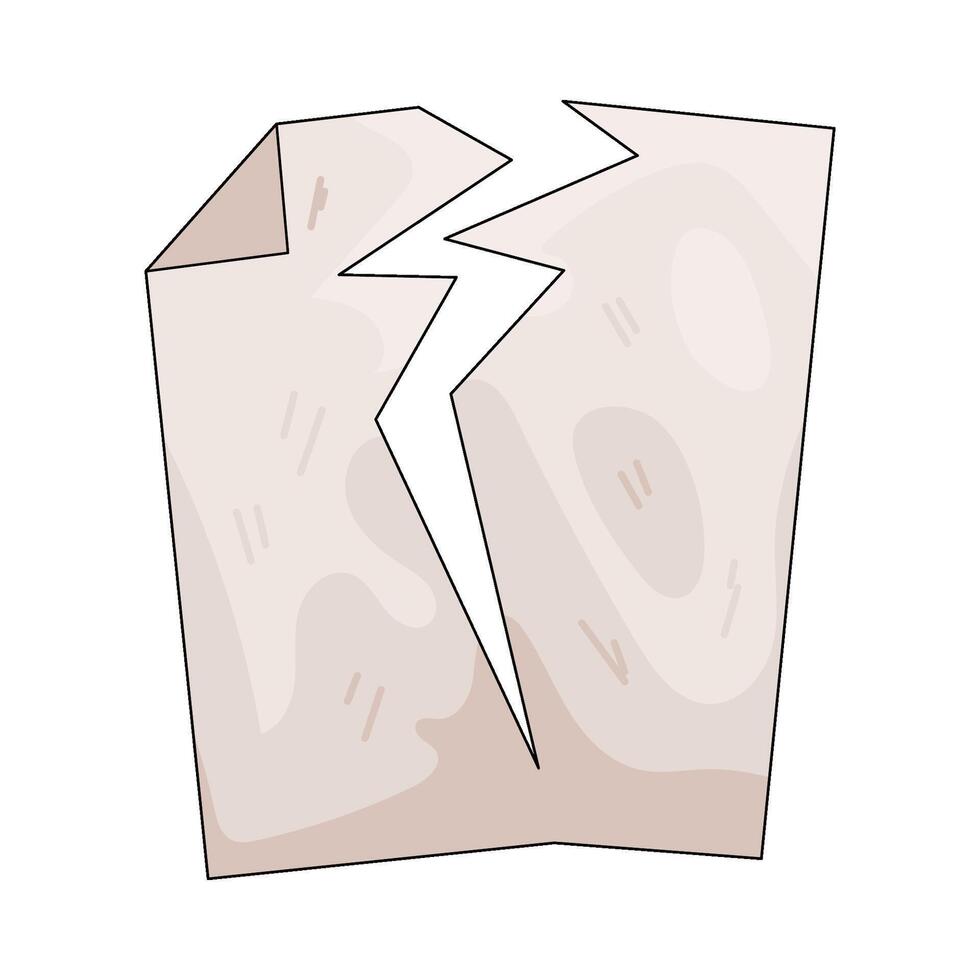 Illustration of Torn Paper vector