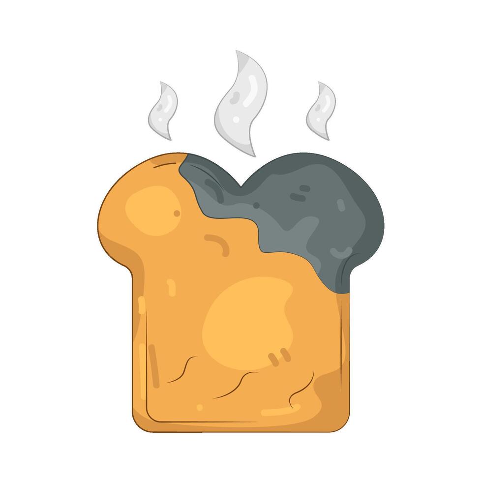 Illustration of Burnt Toast vector