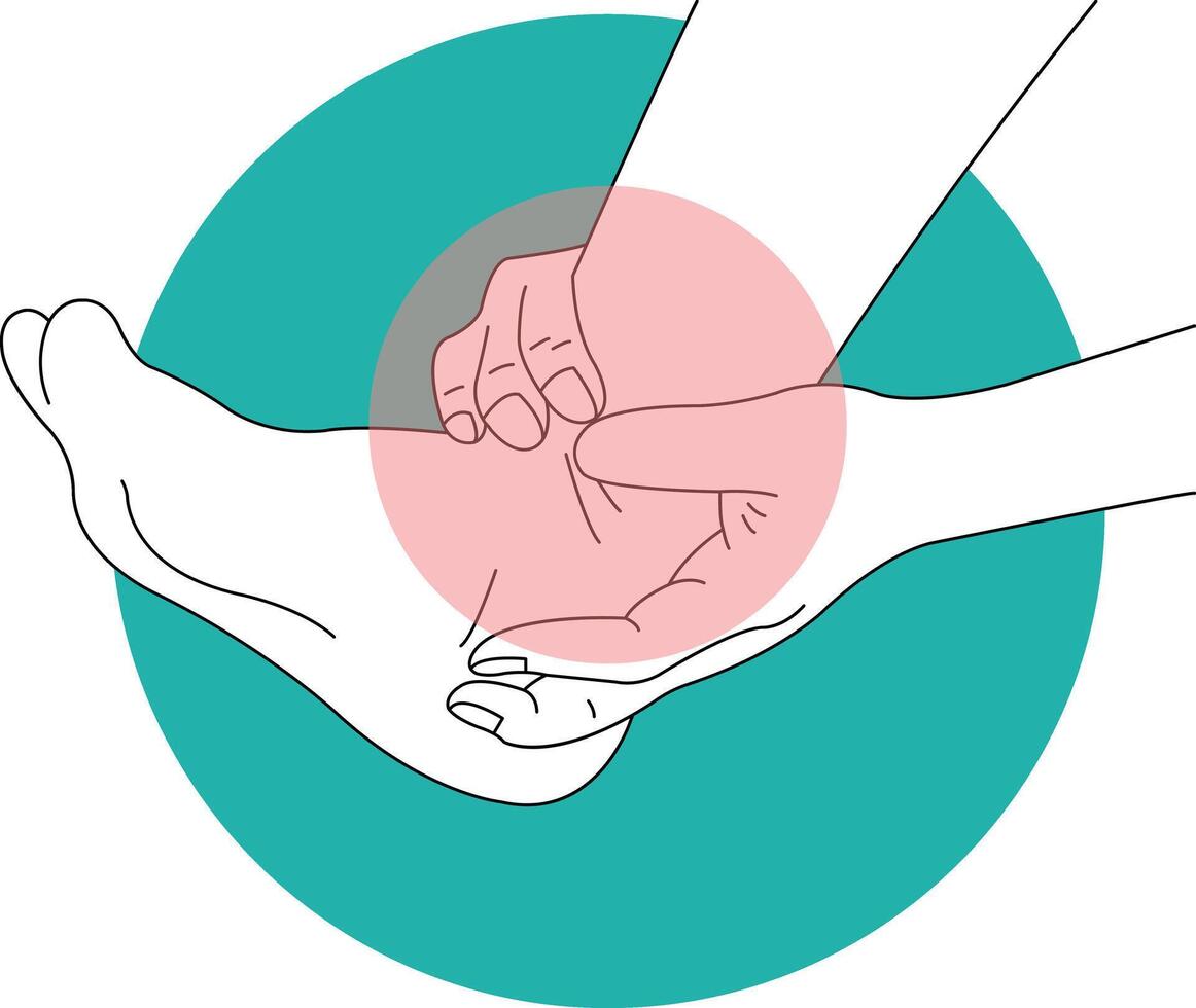 Hand and Leg Injury Illustration Isolated on White Background vector