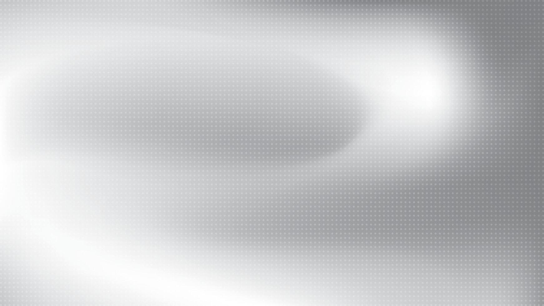 Abstract white and gray gradient background with dot pattern, halftone effect. vector