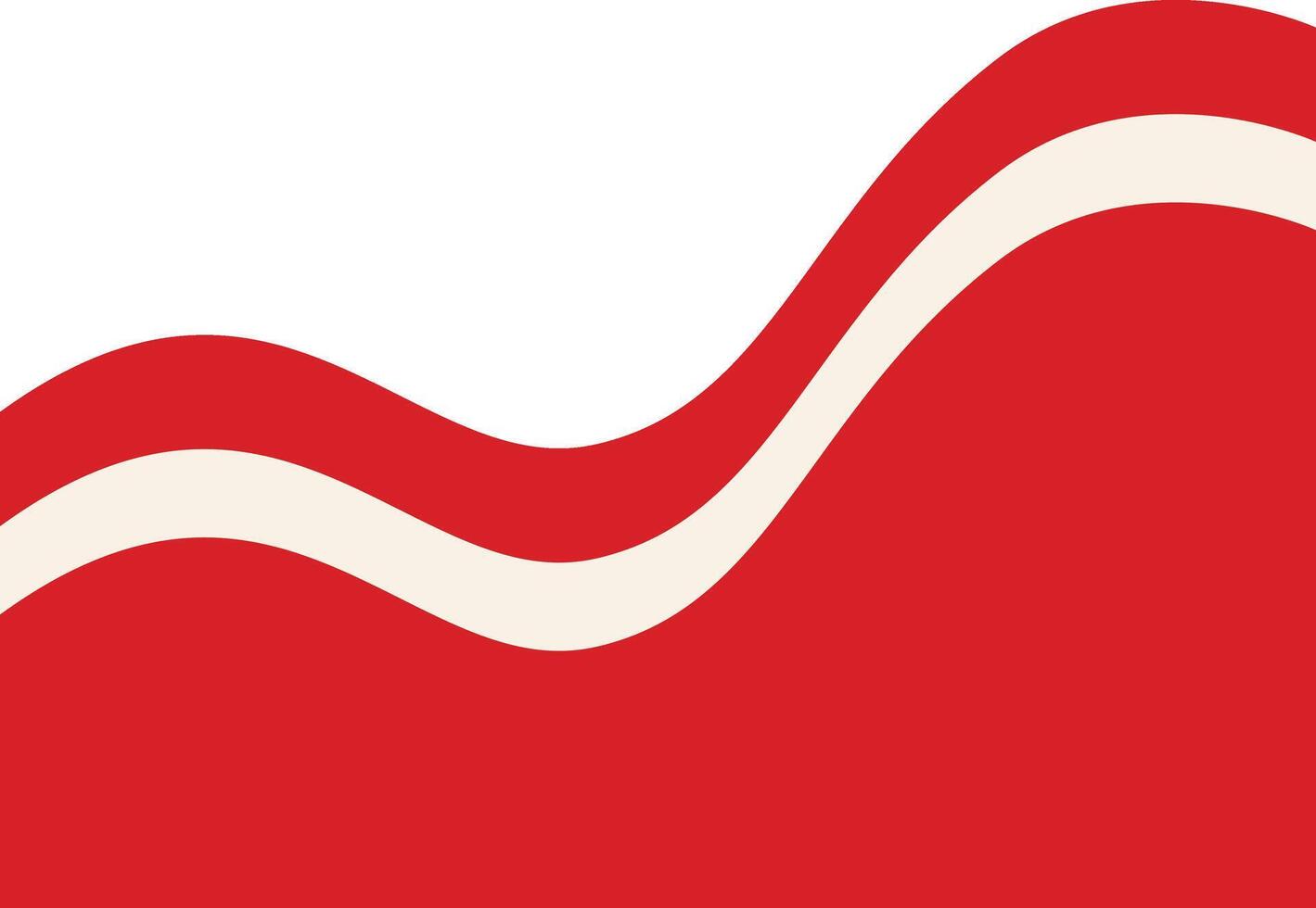 Indonesian Flag Ribbon in Simple Design vector