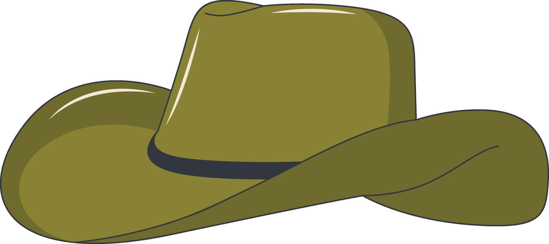 Wild West Cowboy Hat Isolated on White Background. vector