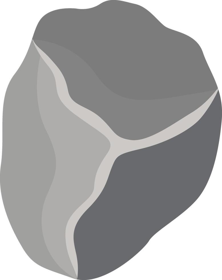 Big Rock Stone in Cartoon Style vector