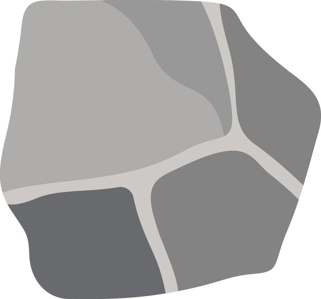 Big Rock Stone with Cartoon Design vector