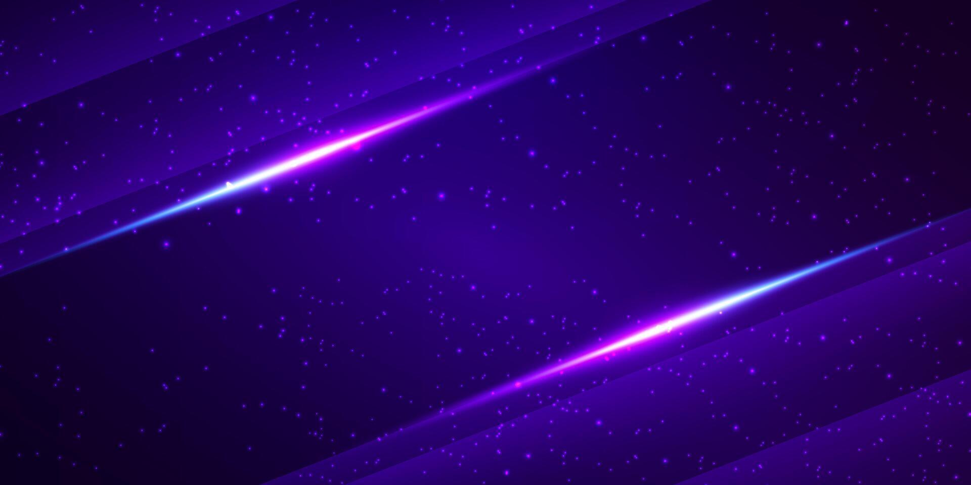 Abstract dark purple space galaxy background, light effect, sky full of stars, banner, template, cover, wallpaper, illustration vector