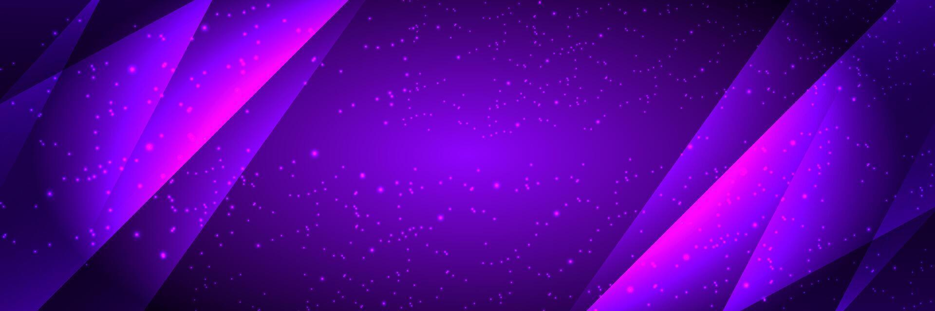 Purple abstract background with sparkling stars vector