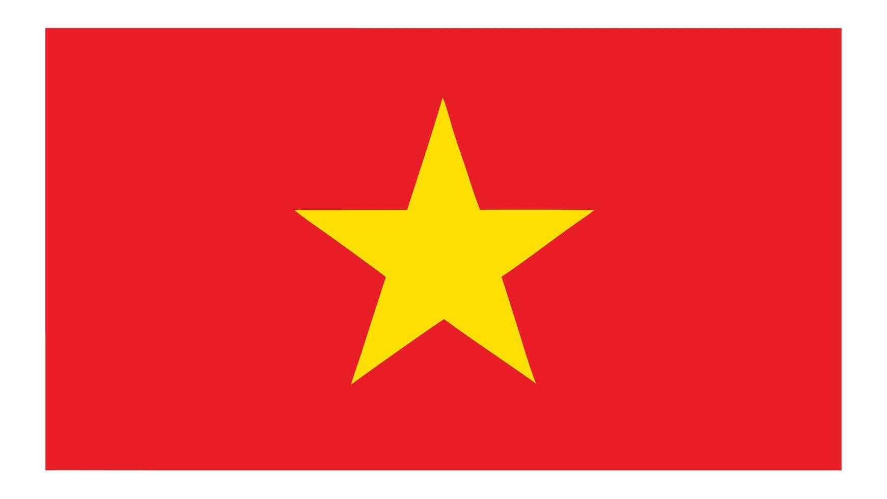 Flag of Vietnam Southeast Asia vector