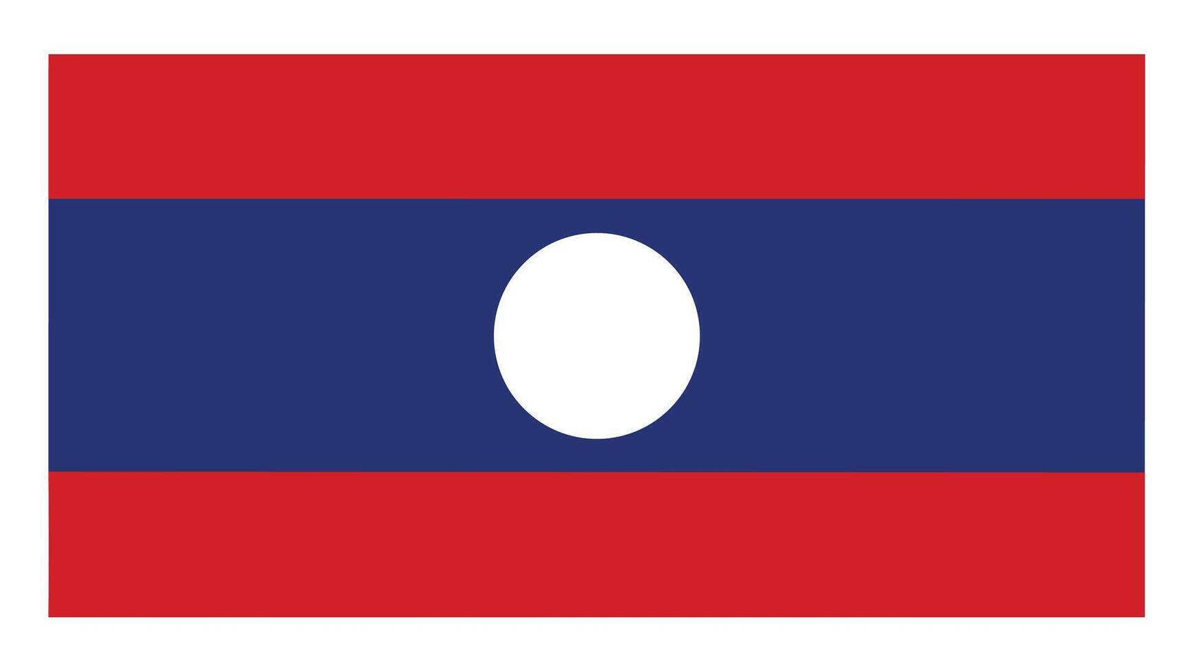 Flag of Laos Southeast Asia vector