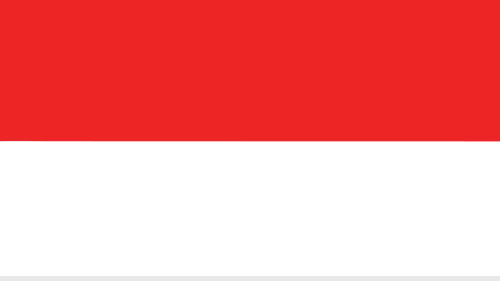 Flag of Indonesia Southeast Asia vector