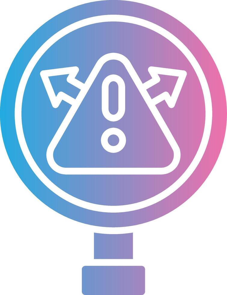 Warning Vibrant Web Token vector