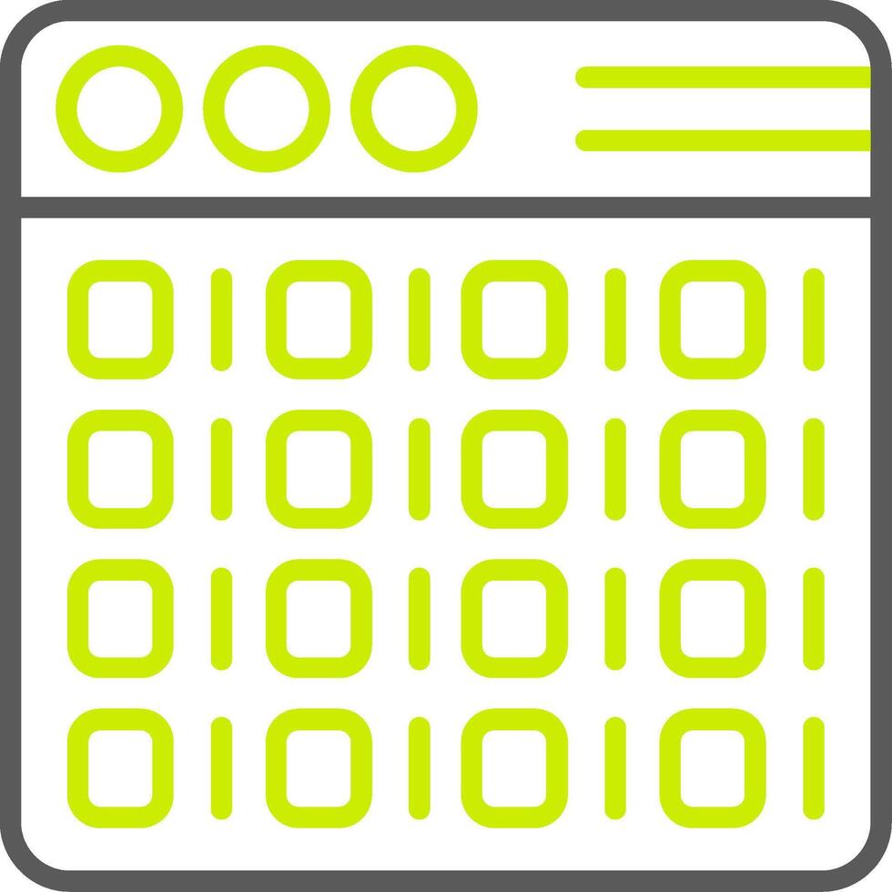 Binary Code Highlighted System Mark vector