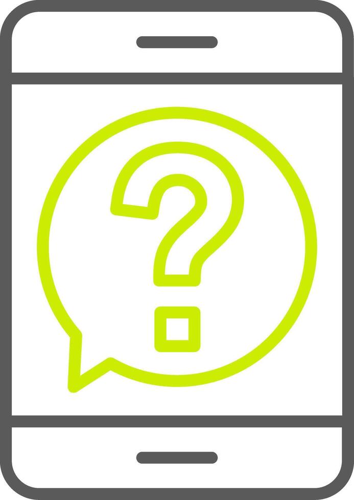 Smartphone Monotone Visual Mark vector