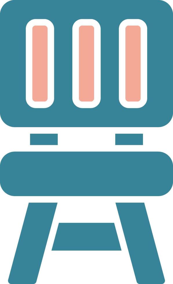 Chair Detailed Line Drawing vector
