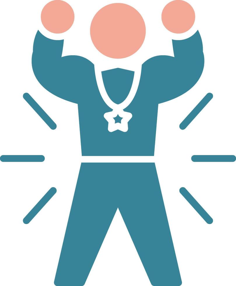 Successful Color Block Symbol vector