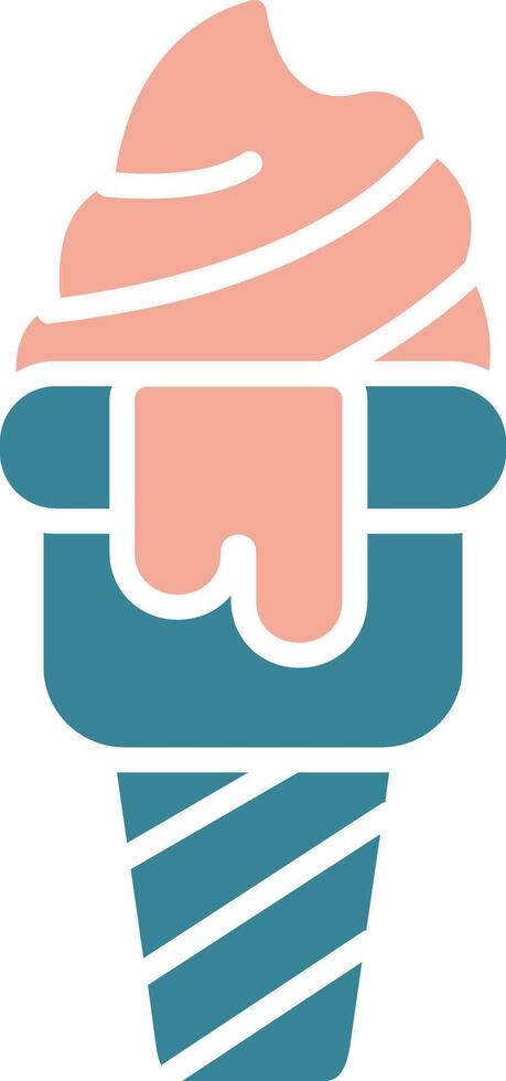 Ice Cream Futuristic UI Element vector