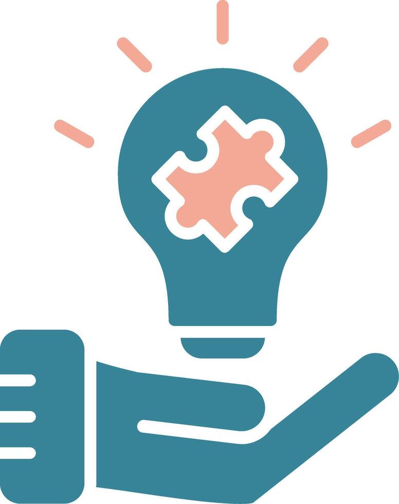 Problem Solving Artistic UI Stamp vector