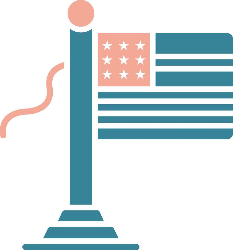 USA Flag Artistic UI Stamp vector