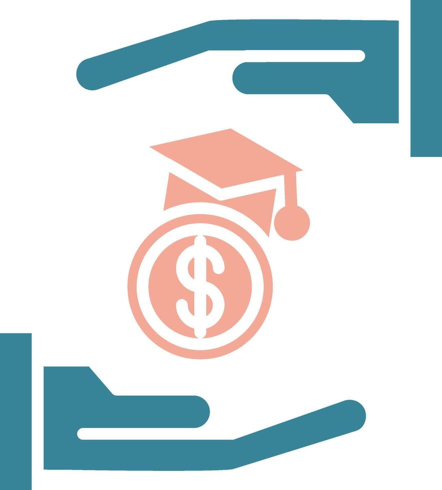 Scholarship Bold Grid Emblem vector