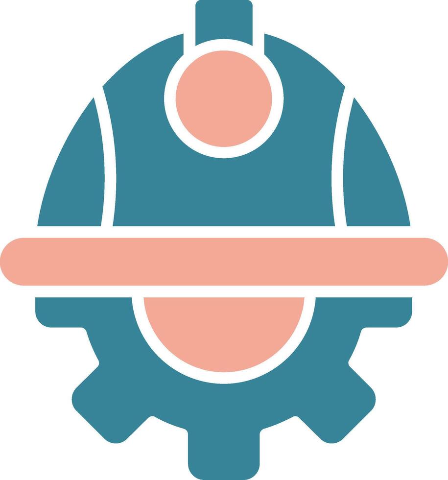Helmet Styled Badge vector