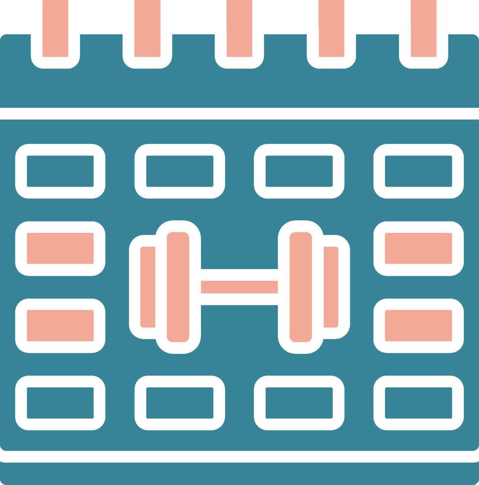 Calender Gradient Style Object vector