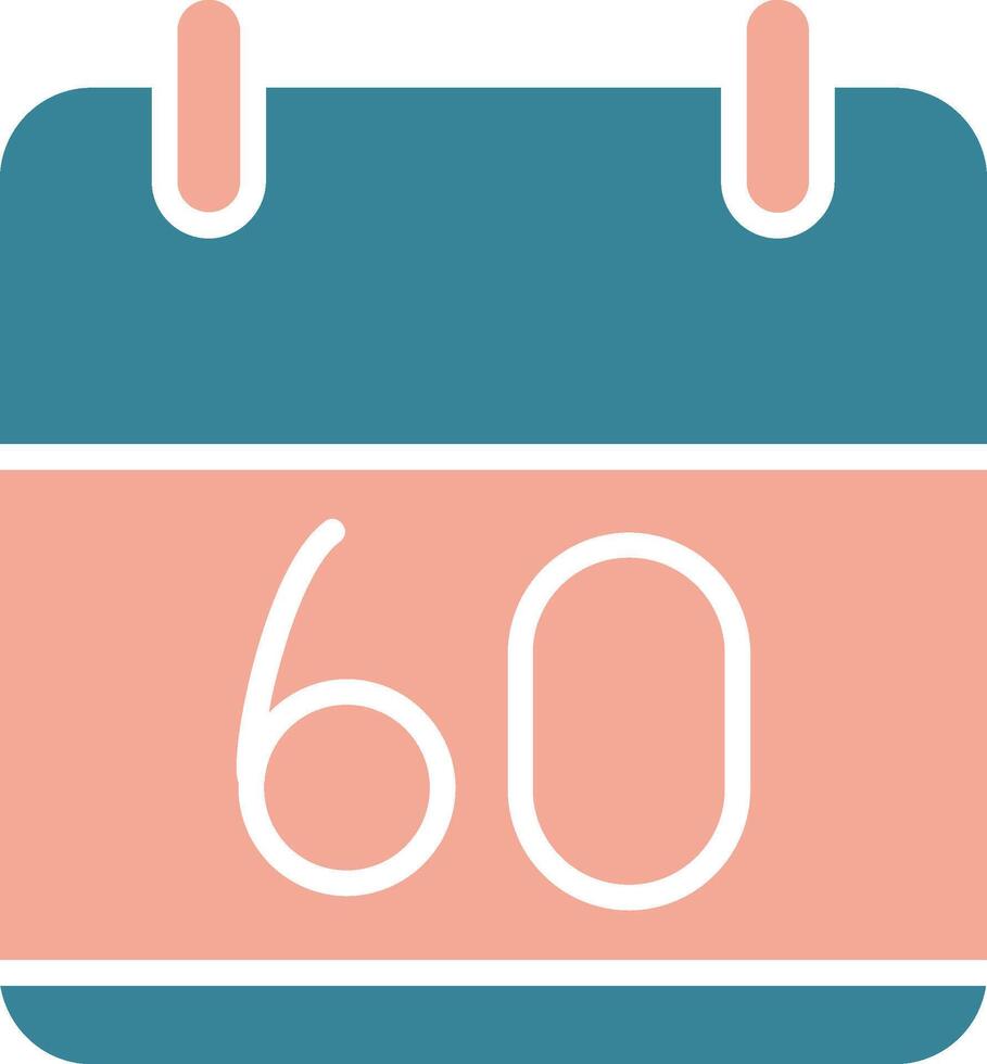 60 Days Pastel Design Token vector