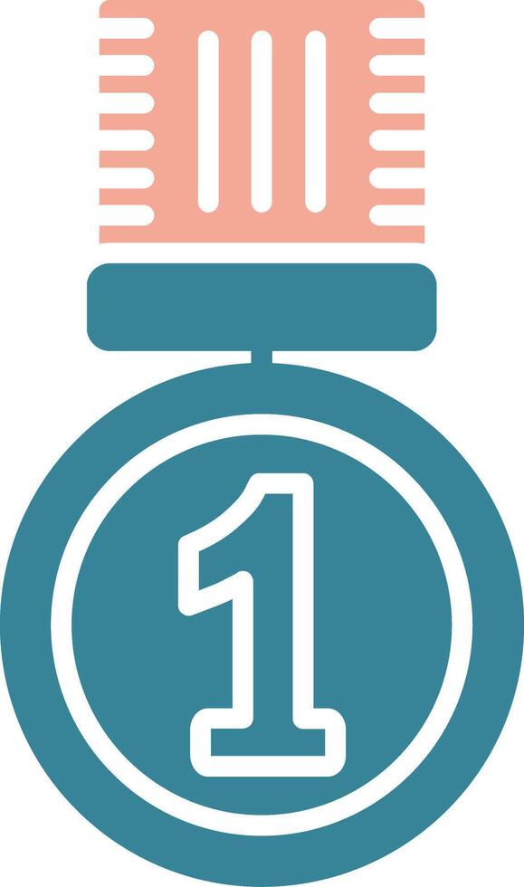 1st Prize Gradient Style Object vector
